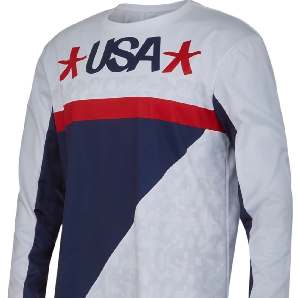 Spyder Men's USA Olympics Snow Long Sleeve Jersey Crew Neck Tee Choose NWT